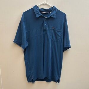 Travis Mathew Deep Blue Polo Shirt XL